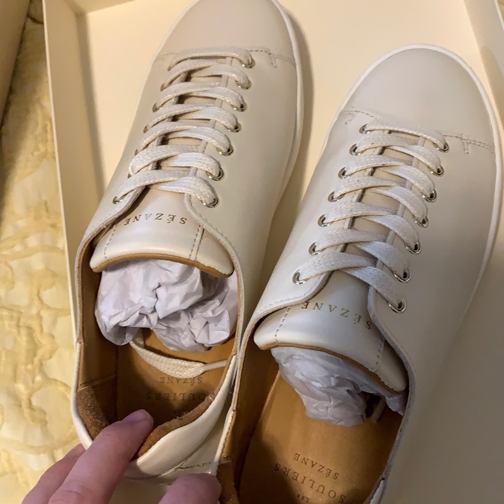 Sezane sneakers in ecru